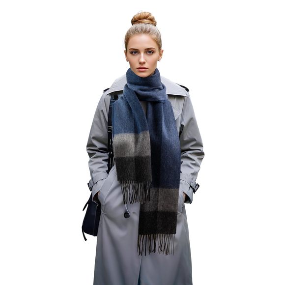 Women Wool Plaid Scarf, Unisex Warm Winter Lightweight Wrap Shawl,womens Mens🌸 - Picture 2 of 6